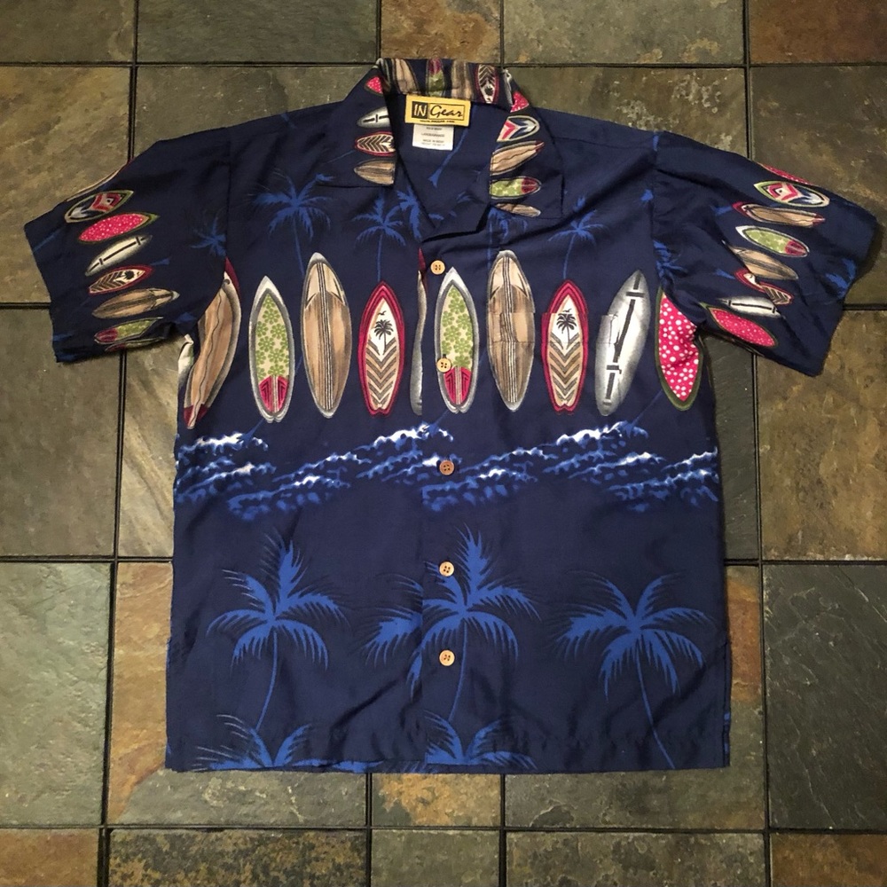 Boys Size Large (6/7) In Gear Surf Board Shirt